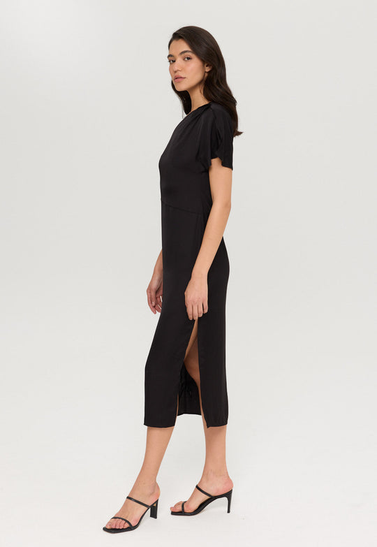 שמלת מידי א-סימטרית לנשים