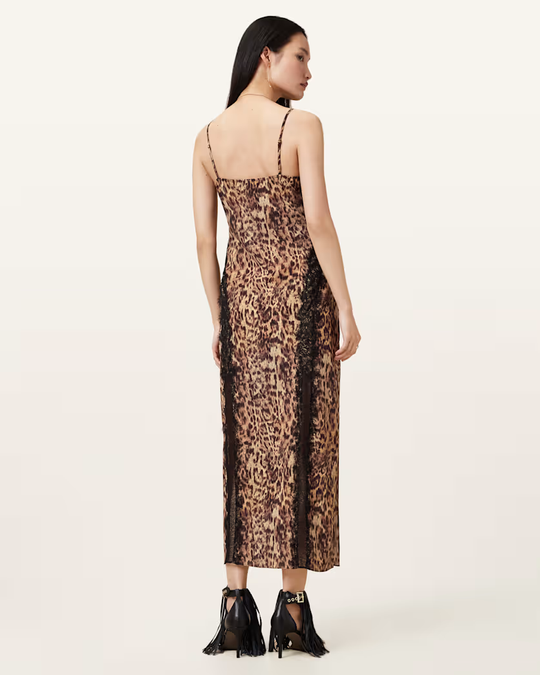 שמלת מקסי מנומרת לנשים Melia