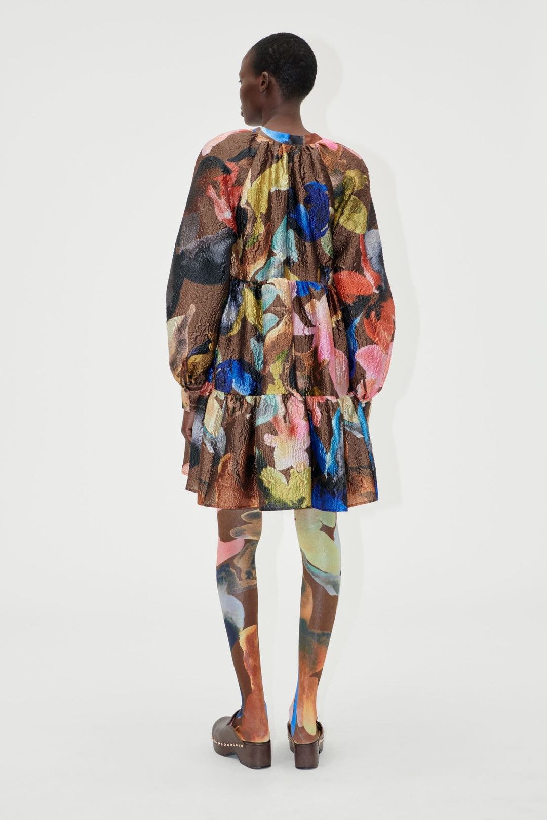 שמלת מיני ארוכה לנשים Aquarelle Garden