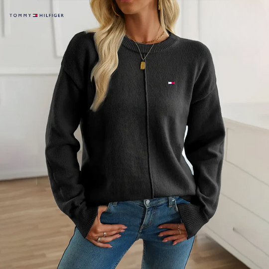 Lös passform – Rundhalsad Tröja