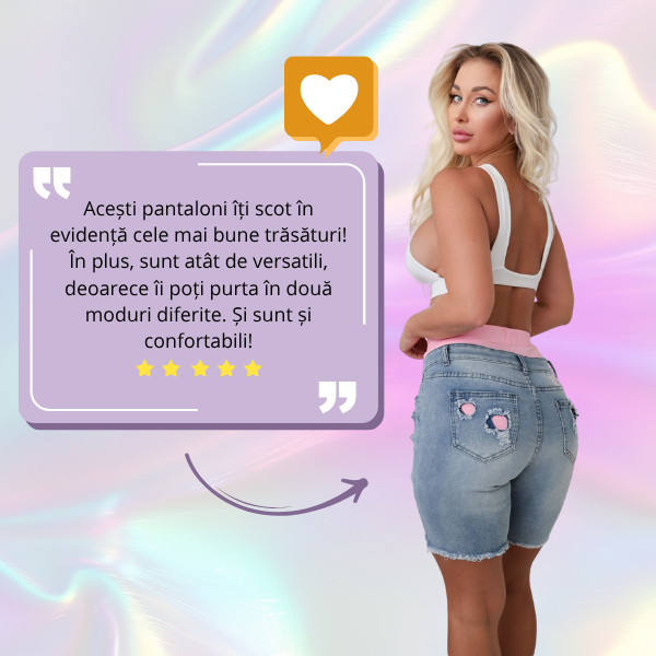 PATCHFUSION - PANTALONI SCURȚI PENTRU FEMEI