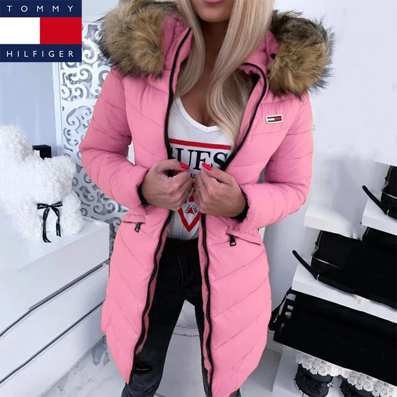 Dunjacka för Dam med Huva